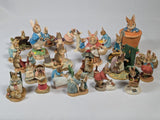 The World of Beatrix Potter Peter Rabbit Border Fine Arts Studio Set of 24 Ornaments