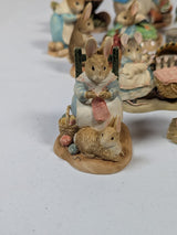 The World of Beatrix Potter Peter Rabbit Border Fine Arts Studio Set of 24 Ornaments