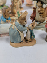 The World of Beatrix Potter Peter Rabbit Border Fine Arts Studio Set of 24 Ornaments