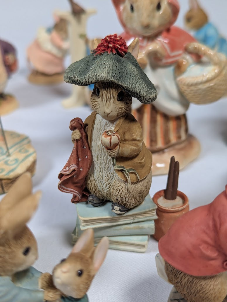The World of Beatrix Potter Peter Rabbit Border Fine Arts Studio Set of 24 Ornaments