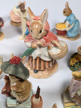 The World of Beatrix Potter Peter Rabbit Border Fine Arts Studio Set of 24 Ornaments