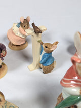The World of Beatrix Potter Peter Rabbit Border Fine Arts Studio Set of 24 Ornaments