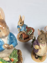 The World of Beatrix Potter Peter Rabbit Border Fine Arts Studio Set of 24 Ornaments