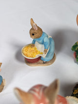 The World of Beatrix Potter Peter Rabbit Border Fine Arts Studio Set of 24 Ornaments