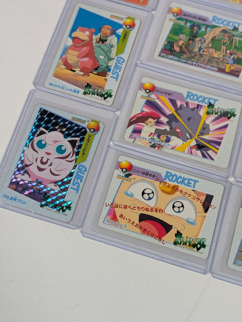 Pokemon Anime Bandai Carddass Trading Card Bundle of 17 Cards