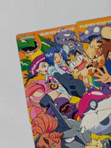 Pokemon Anime Bandai Carddass Trading Card Bundle of 4 Connecting Artwork Cards (191, 192, 193 & 194)