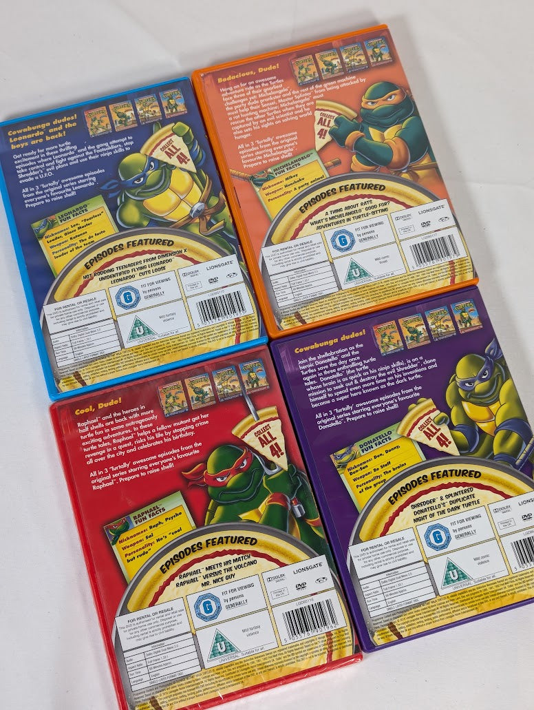 Teenage Mutant Ninja Turtles The Best Of Set of 4 DVDs
