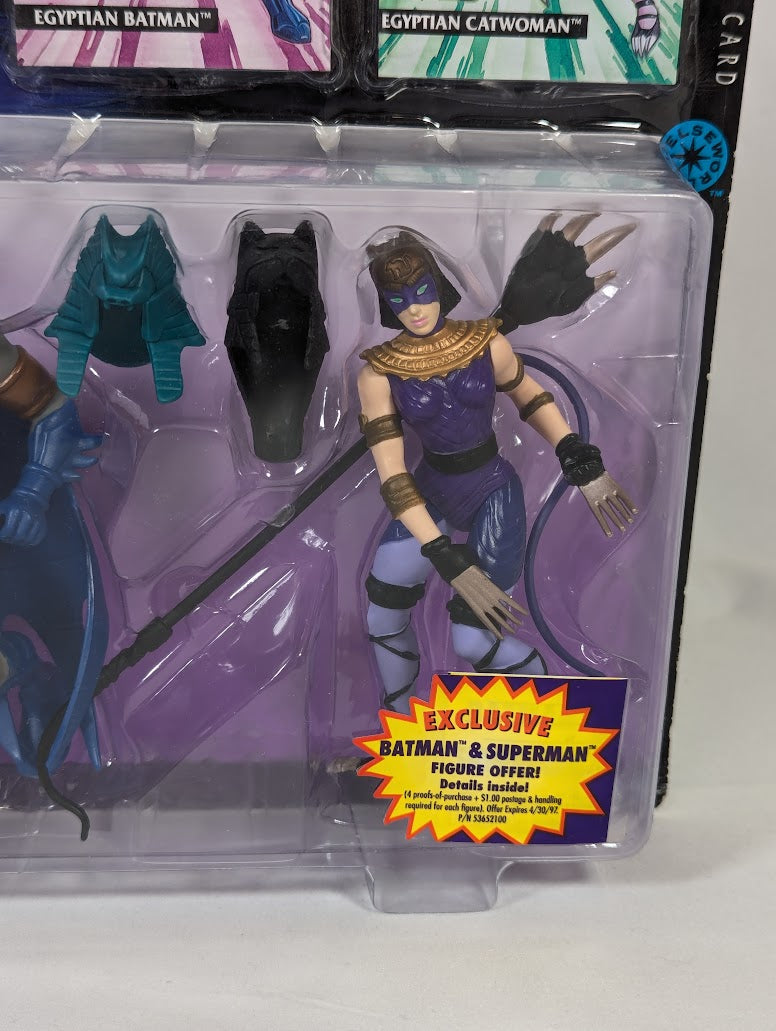 Legends of Batman Egyptian Batman & Egyptian Catwoman 1995 Kenner Action Figure 2-Pack