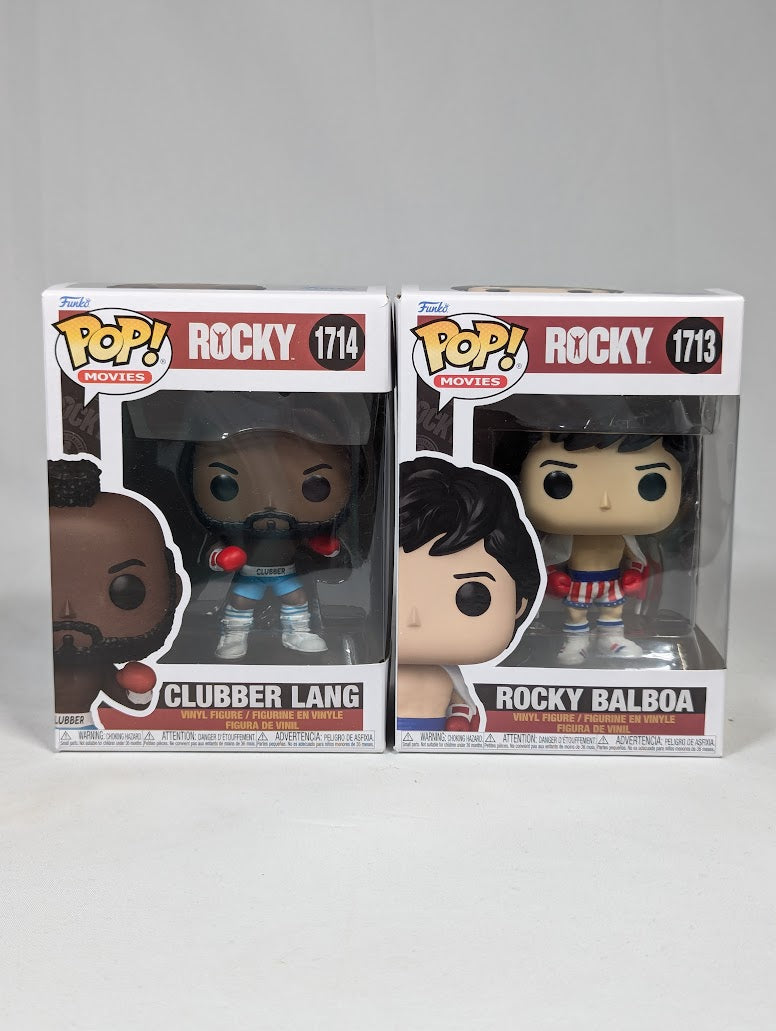 Rocky Clubber Lang #1714 & Rocky Balboa #1713  Funko Pop! Vinyl Figure Bundle
