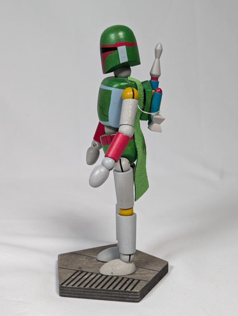 Star Wars Boba Fett Wooden Bendable Figure (Disney Parks Galaxy's Edge Exclusive)