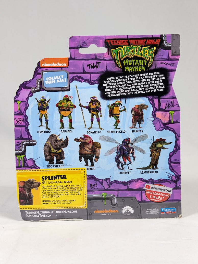 Teenage Mutant Ninja Turtles Mutant Mayhem Splinter Action Figure