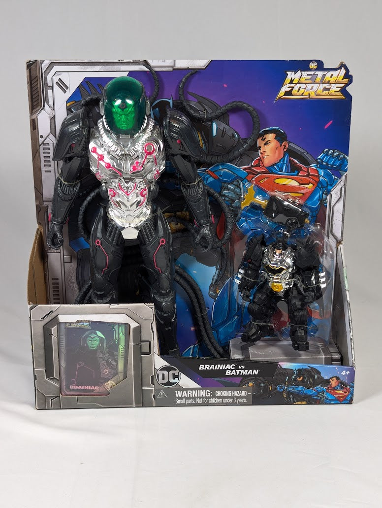 DC Comics Metal Force Brainiac vs Batman Action Figure 2-Pack