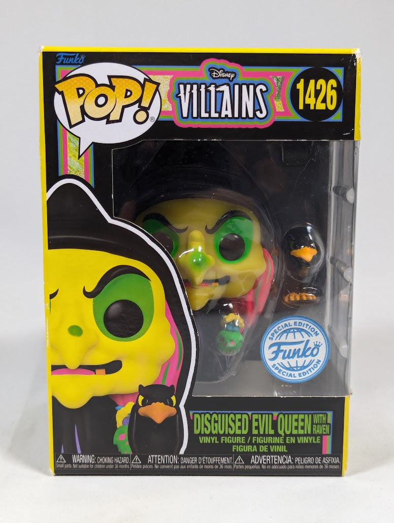 Disney Villains Disguised Evil Queen With Raven (Blacklight) Funko Pop! Vinyl Figure #1426