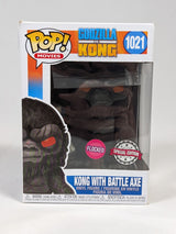 Godzilla vs Kong Kong With Battle Axe (Flocked) Funko Pop! Vinyl Figure #1021