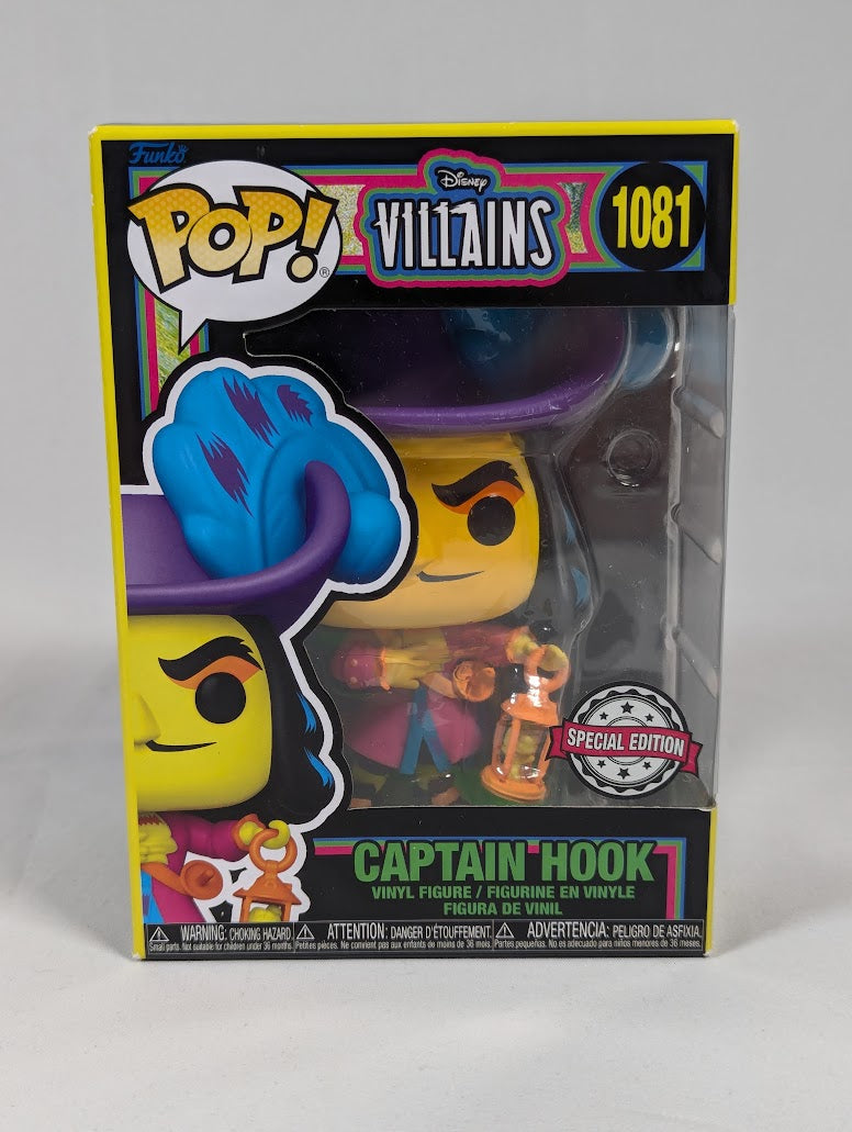 Disney Villains Captain Hook (Blacklight) Funko Pop! Vinyl Figure #1081