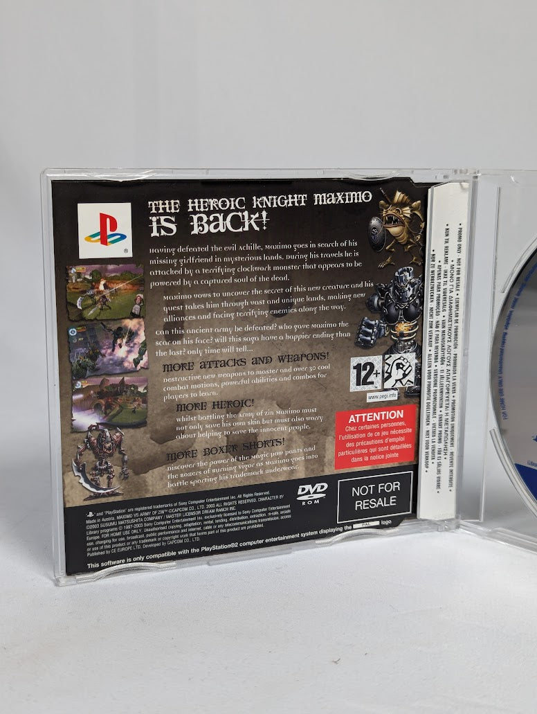 Maximo Army of Zin Press Promo Disc PS2