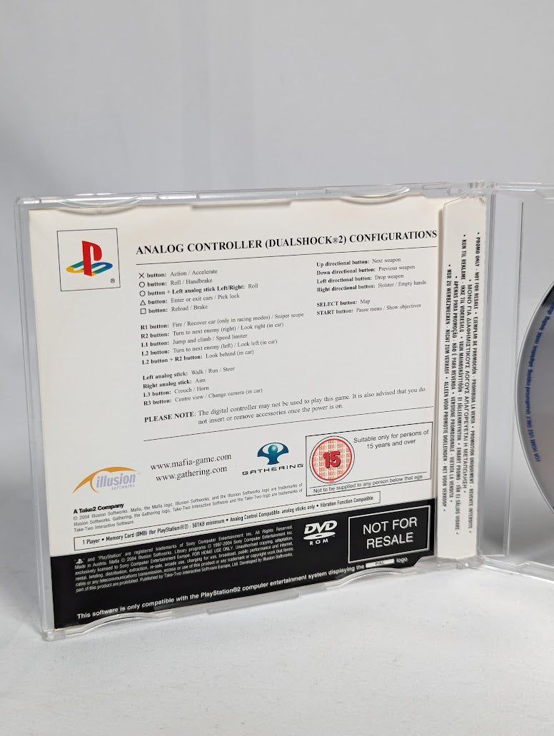 Mafia Press Promo Disc PS2