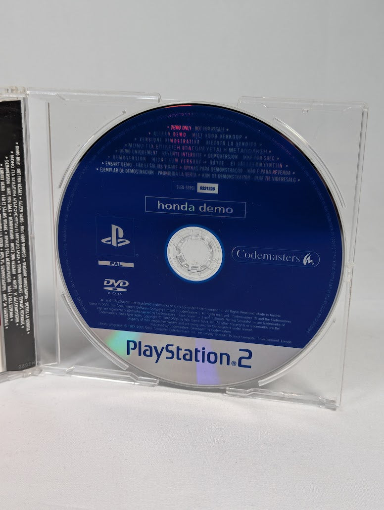 Honda "This is What a Honda Feels Like" Demo Press Promo Disc PS2
