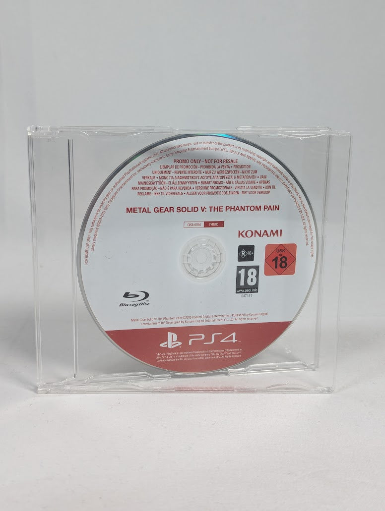 Metal Gear Solid V The Phantom Pain Press Promo Disc PS4