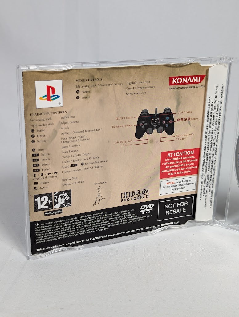 Castlevania Curse of Darkness Press Promo Disc PS2