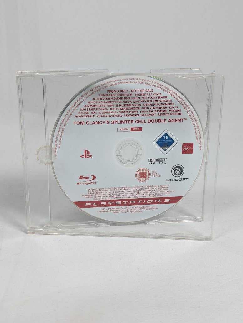 Tom Clancy's Splinter Cell Double Agent Press Promo Disc PS3