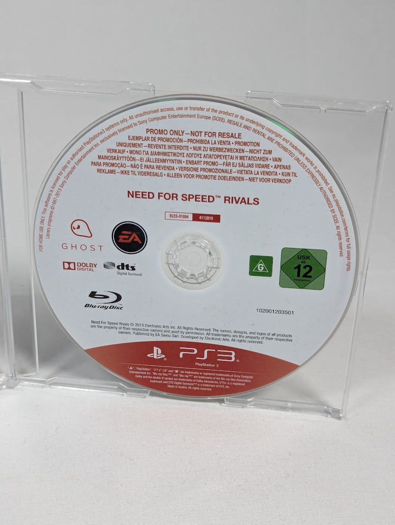 Need for Speed Rivals Press Promo Disc PS3