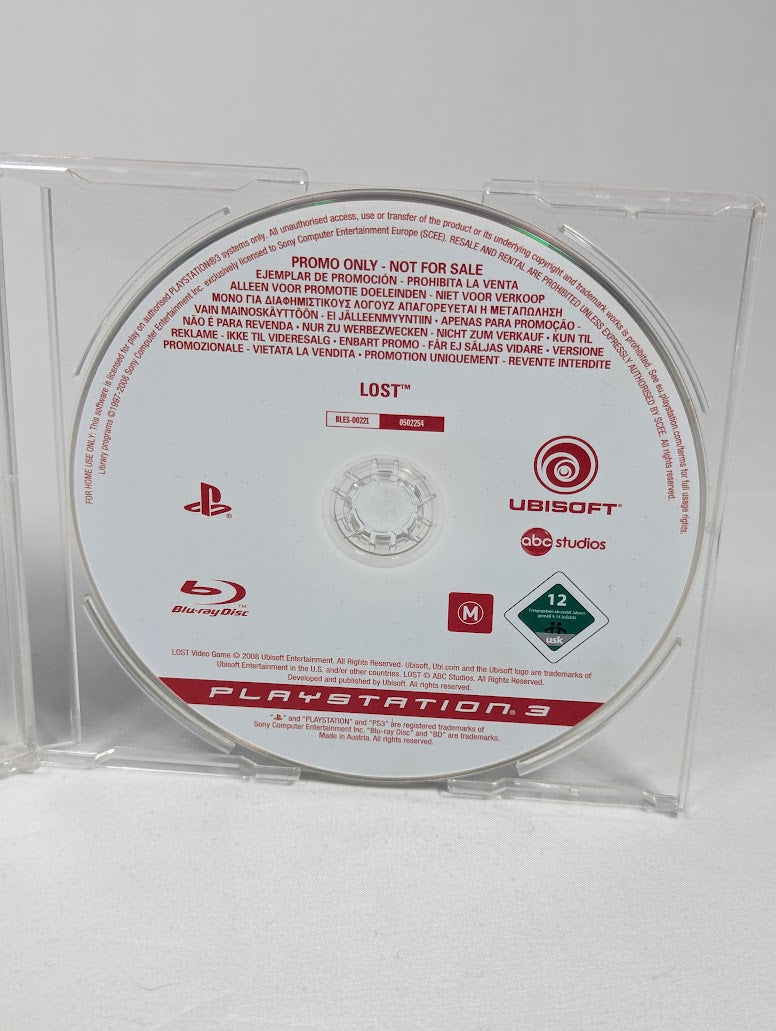 Lost The Video Game Press Promo Disc PS3