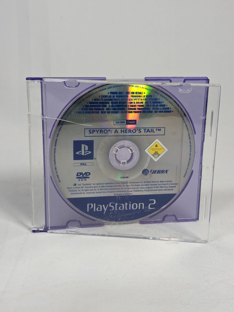 Spyro A Hero's Tail Press Promo Disc PS2