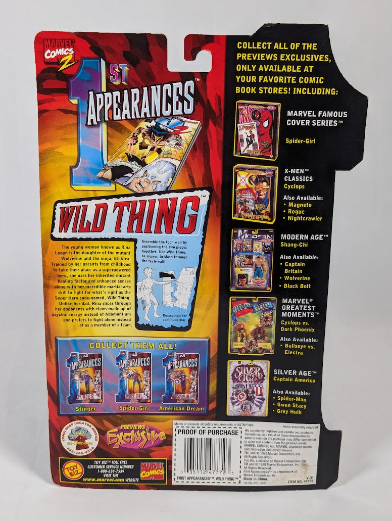 Marvel 1st Appearances Wild Thing (Previews Exclusive) 1999 ToyBiz Action Figure