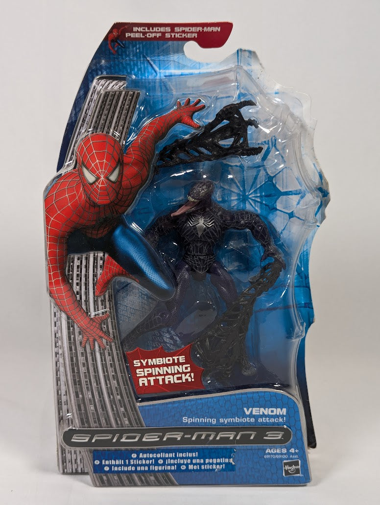 Marvel Spider-Man 3 Venom Spinning Symbiote Attack 2007 Hasbro Action Figure