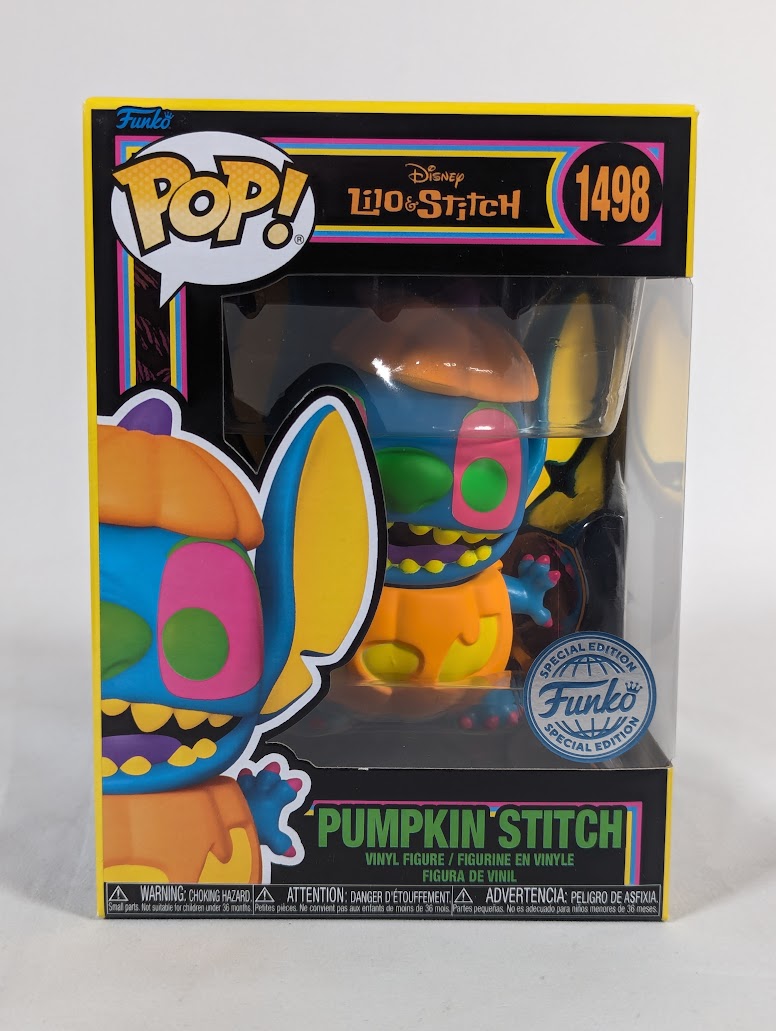 Disney Lilo & Stitch Pumpkin Stitch (Blacklight) Funko Pop! Vinyl Figure #1498