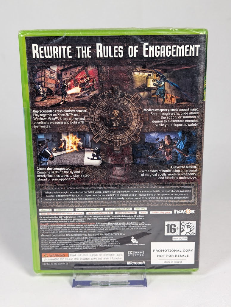 Shadowrun Press Promo Disc Xbox 360 (Sealed)