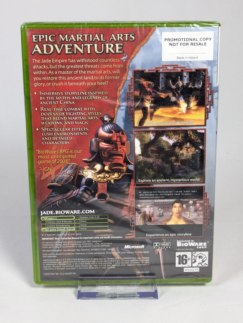Jade Empire Press Promo Disc Original Xbox (Sealed)