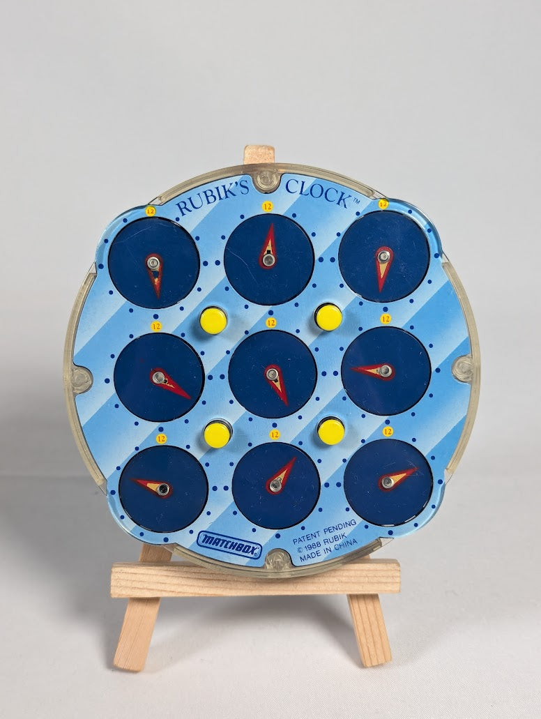 Rubik's Clock 1988 Puzzle Board Game