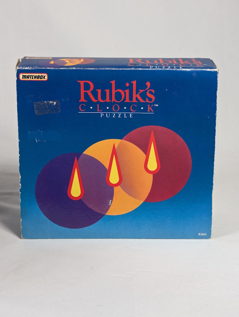 Rubik's Clock 1988 Puzzle Board Game