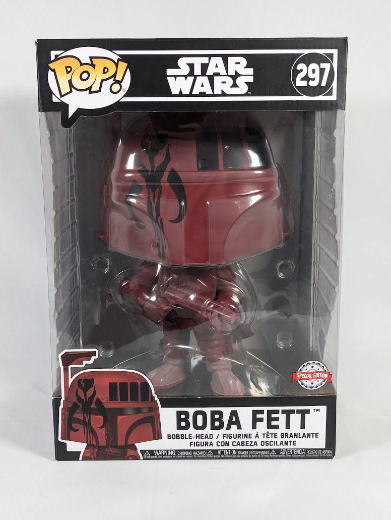 Star Wars Boba Fett (Burgundy) Jumbo Funko Pop! Vinyl Figure #297