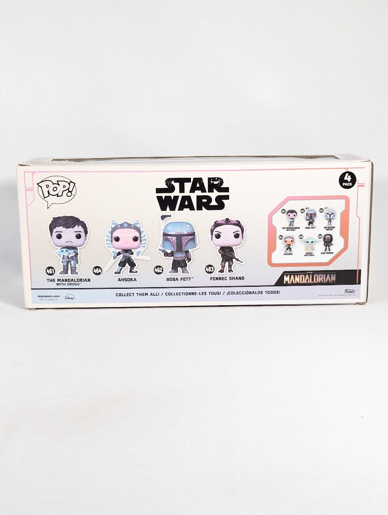 Star Wars The Mandalorian With Grogu, Ahsoka, Boba Fett & Fennec Shand 4-Pack