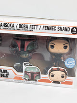 Star Wars The Mandalorian With Grogu, Ahsoka, Boba Fett & Fennec Shand 4-Pack