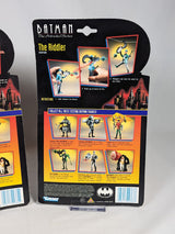 Batman The Animated Series The Penguin, The Riddler & Two-Face 1992 Kenner Set of 3 Action Figures