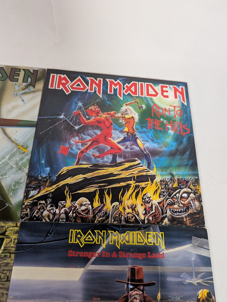 Iron Maiden Singles 7" Vinyl Record 2014 Parlophone Reprint Bundle of 10