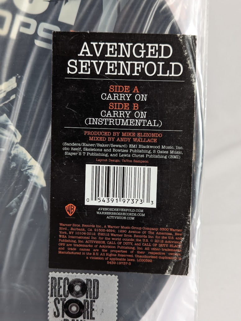 Call of Duty Black Ops 2 Avenged Sevenfold Carry On Vinyl Record Picture Disc