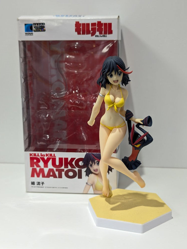 Kill La Kill Ryuko Matoi Swimsuit Beach Queens Treasure Figure Collection Wave Corporation 1/10 Statue