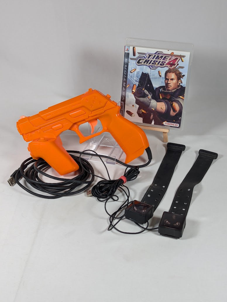 Time Crisis 4 PS3 With G-Con 3 Controller & Sensors