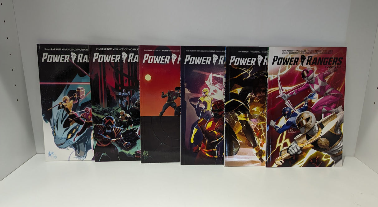 Power Rangers by Ryan Parrot Volumes 1 - 6 Graphic Novel Bundle