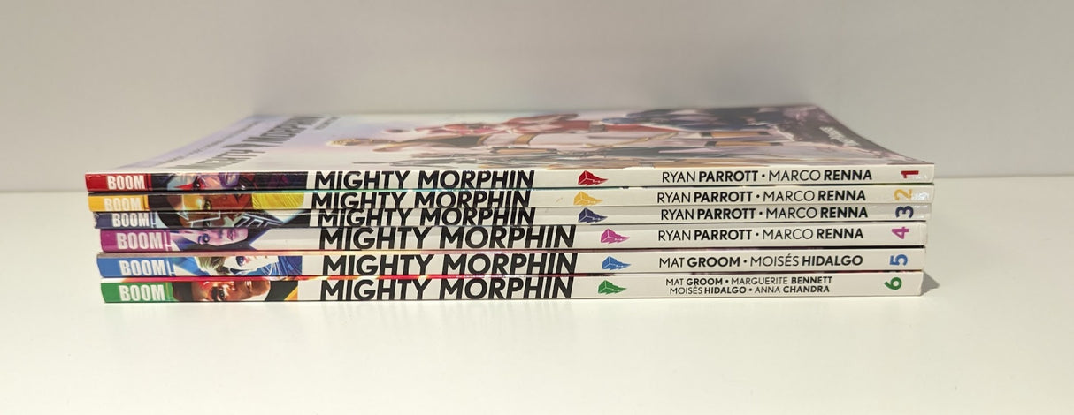 Mighty Morphin Power Rangers by Ryan Parrot Volumes 1 - 6 Graphic Novel Bundle