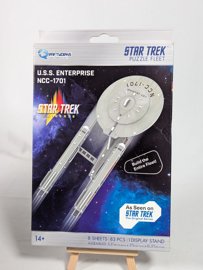 Star Trek USS Enterprise NCC-1701 Qraftworks 3D Puzzle Model Kit