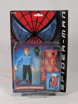 Spider-Man Norman Osborn With Talking Goblin Mask 2001 ToyBiz Action Figure