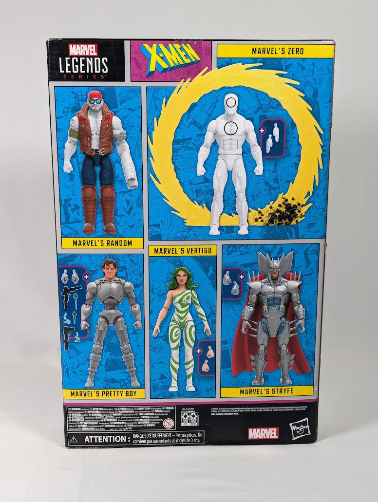 Marvel Legends Vertigo, Pretty Boy, Stryfe, Random & Zero 2023 Hasbro Action Figure 5-Pack
