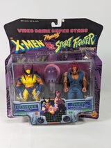 Capcom X-Men vs Street Fighter Video Game Super Stars Wolverine vs Akuma 1997 ToyBiz Action Figure 2-Pack