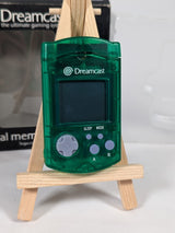 SEGA Dreamcast Transparent Green VMU & Vibration Pack Bundle